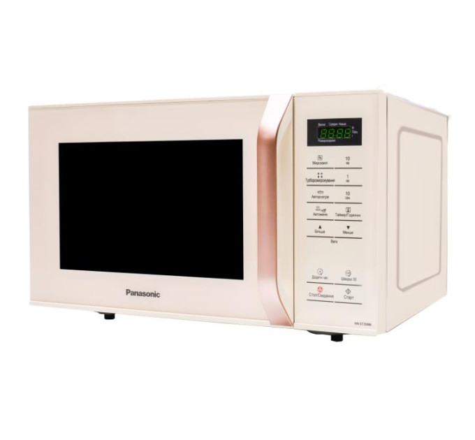PANASONIC НА Мікрохвильова піч Panasonic, 25л, сенсор.керув., 800Вт, РК дисплей, молочний