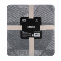 ARDESTO Textiles Плед ARDESTO Leonardo 150х200см, 50% бавовна, 30% поліестер, 20% акрил, геометрія, сірий