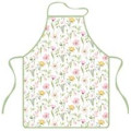 ARDESTO Textiles Фартух ARDESTO Spring flowers 60х80см, 100% поліестер, білий