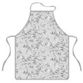 ARDESTO Textiles Фартух ARDESTO Grey leaves 60х80см, 100% поліестер, cірий