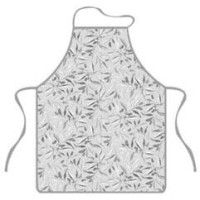 Фартух ARDESTO Grey leaves 60х80см, 100% поліестер, cірий