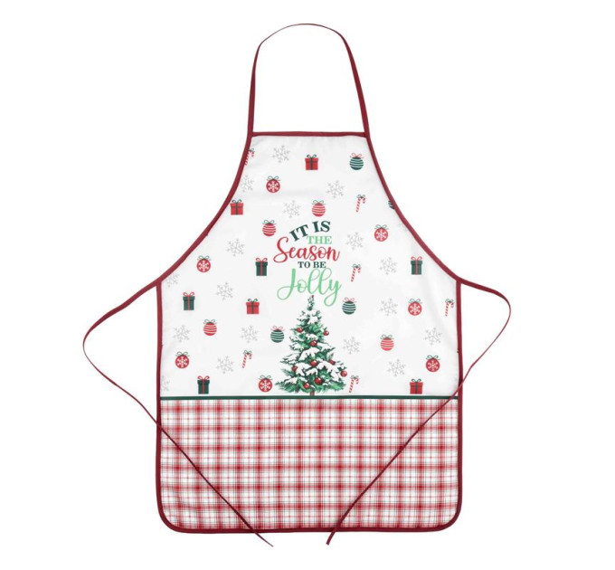 ARDESTO Textiles Фартух ARDESTO Christmas Tree 60х80см, 100% поліестер, зелений