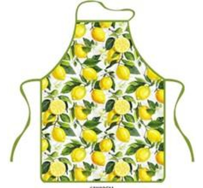 ARDESTO Textiles Фартух ARDESTO Sicilian lemons 60х80см, 100% поліестер, зелений