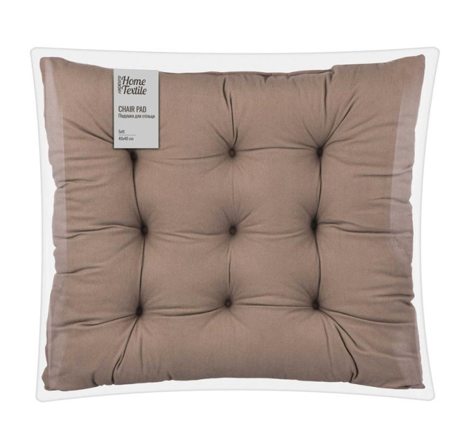 ARDESTO Textiles Подушка для стільця ARDESTO Soft 40х40см, 100% поліестер, бежевий