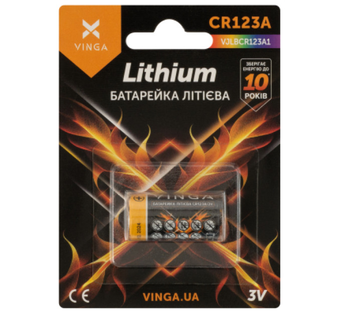 Vinga Батарейка CR123A Lithium Vinga (VJLBCR123A1)