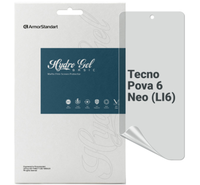 Armorstandart Плівка захисна Armorstandart Matte Tecno Pova 6 Neo (LI6) (ARM78166)
