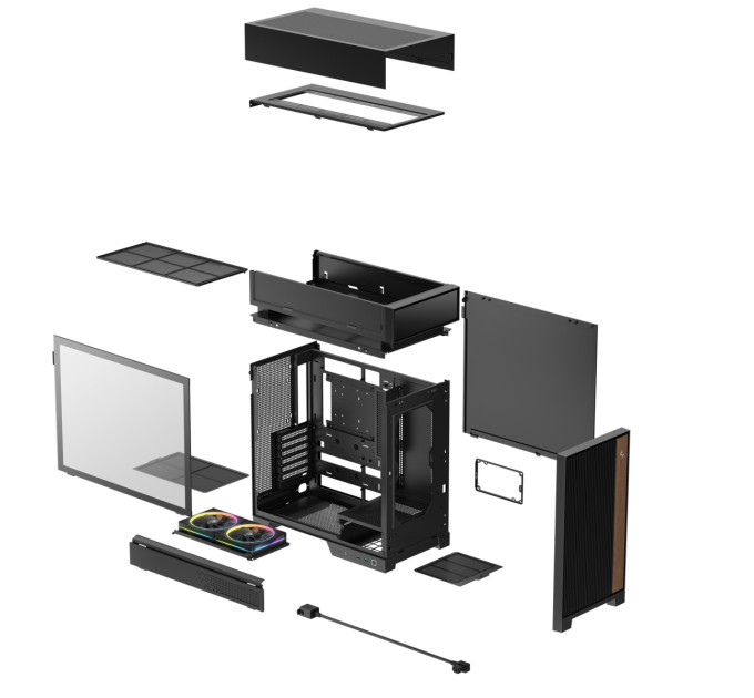 Deepcool Корпус DeepCool CL660 Black (R-CL660-BKNNA0-G-1)