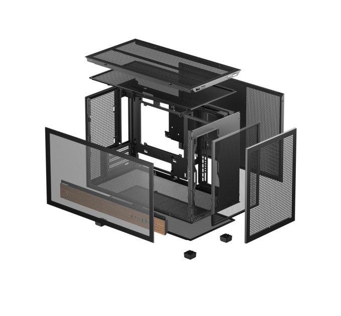 Deepcool Корпус DeepCool CH260 Wood Black (R-CH260-BKNWM0-G-1)