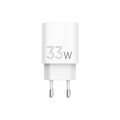 Sigma mobile Мережевий зарядний пристрій Sigma mobile X-power 33W GaN, PD, QC (1xUSB-C + 1xUSB-A) White (PS33-01)