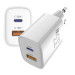 Sigma mobile Мережевий зарядний пристрій Sigma mobile X-power 33W GaN, PD, QC (1xUSB-C + 1xUSB-A) White (PS33-01)