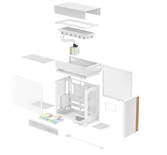 Deepcool Корпус DeepCool CL6600 White (R-CL6600-WHNNA0-G)