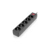 REAL-EL Фільтр живлення REAL-EL RS-Protect 505 3 м Black (EL122300045)
