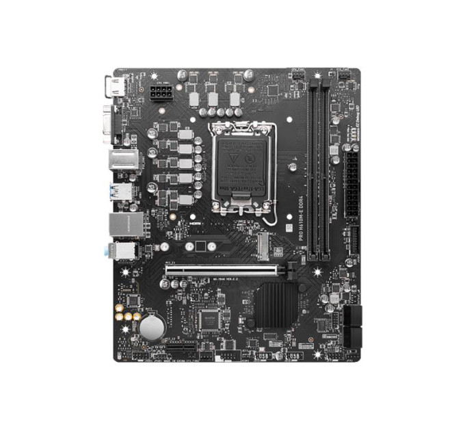 MSI components Материнcька плата MSI PRO H610M-E DDR4 s1700 H610 2xDDR4 M.2 HDMI D-Sub mATX