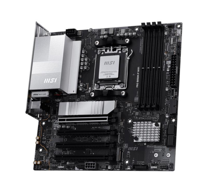MSI components Материнcька плата MSI PRO B850M-P WIFI sAM5 B850 4xDDR5 M.2 HDMI DP Wi-Fi BT mATX