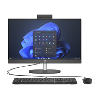Комп'ютер персональний моноблок HP 240-G10 23.8" FHD IPS AG, Intel U5-125U, 16GB, F512GB, UMA, WiFi, кл+м, 3р, DOS, чорний