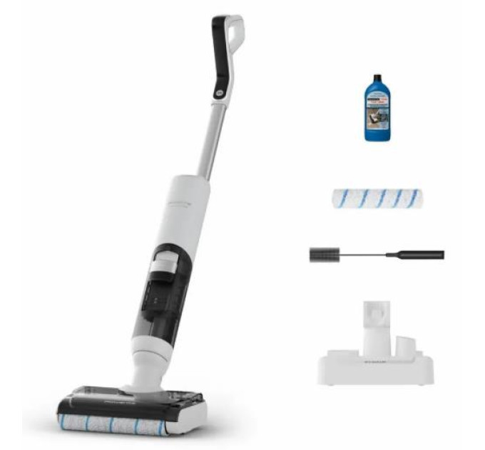 Rowenta Пилосос Rowenta безпровідний X-Clean 5 Pro, 250Вт, вологе прибирання, конт пил -0.5л, вода -0.65л, автон. робота до 50хв, вага-4.2кг, микрофильтр, білий