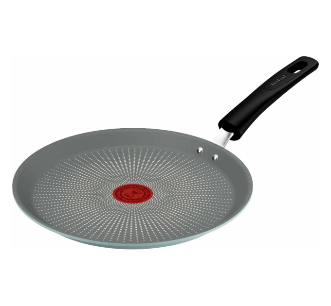 Tefal Kitchenware Сковорода млинцева Tefal Halo EUCALYPTUS, 25см, алюміній, бакеліт, сірий