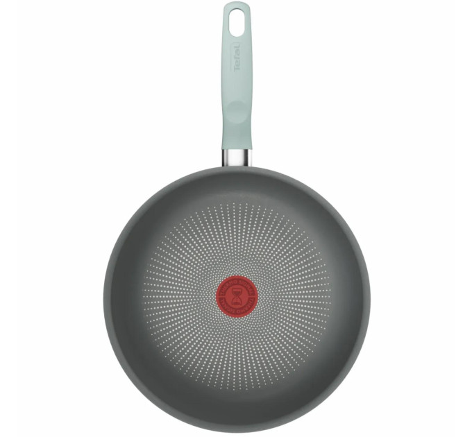 Tefal Kitchenware Сковорода ВОК Tefal Halo EUCALYPTUS, 26см, алюміній, бакеліт, сірий