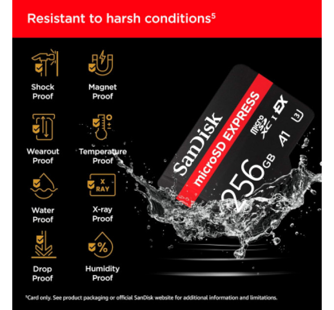 SanDisk Карта пам'яті SanDisk 256GB microSDXC class 10 UHS-I U3 A1 Express (SDSQXFN-256G-GN4NN)