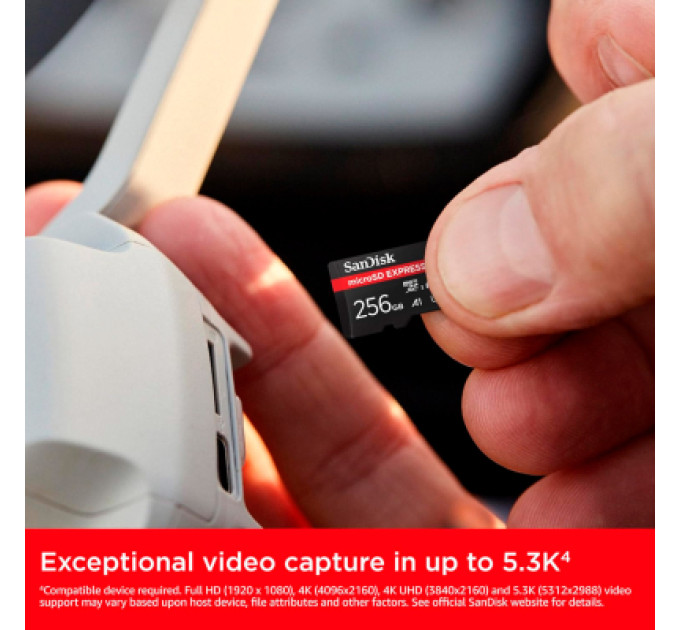 SanDisk Карта пам'яті SanDisk 256GB microSDXC class 10 UHS-I U3 A1 Express (SDSQXFN-256G-GN4NN)