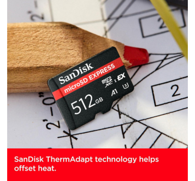 SanDisk Карта пам'яті SanDisk 512GB microSDXC class 10 UHS-I U3 A1 Express (SDSQXFN-512G-GN4NN)