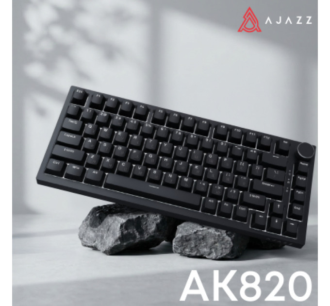 Ajazz Клавіатура Ajazz AK820 Red Switch USB-C UA Black (AK820-R-B)