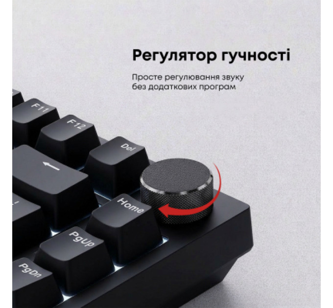 Ajazz Клавіатура Ajazz AK820 Red Switch USB-C UA Black (AK820-R-B)