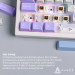 Ajazz Клавіатура Ajazz Maillard V2 Maillard Switch Wireless/Bluetooth/USB UA Purple/White/Blue (AK980-V2-M-PWB)