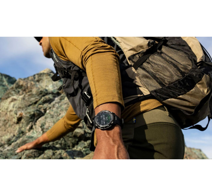 Garmin Смарт-годинник Garmin Instinct Crossover AMOLED Tactical Black with Black Silicone (010-03398-42)