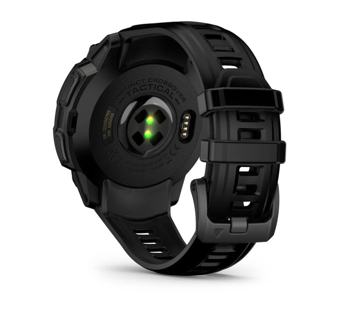 Garmin Смарт-годинник Garmin Instinct Crossover AMOLED Tactical Black with Black Silicone (010-03398-42)