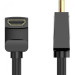 Vention Кабель мультимедійний HDMI M to HDMI M 1.5m V2.0 4K60Hz 90° corner PVC black Vention (AARBG)