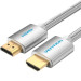Vention Кабель мультимедійний HDMI M to HDMI M 5.0m V2.1 4K60Hz braided aluminum alloy gray Vention (AABIJ)