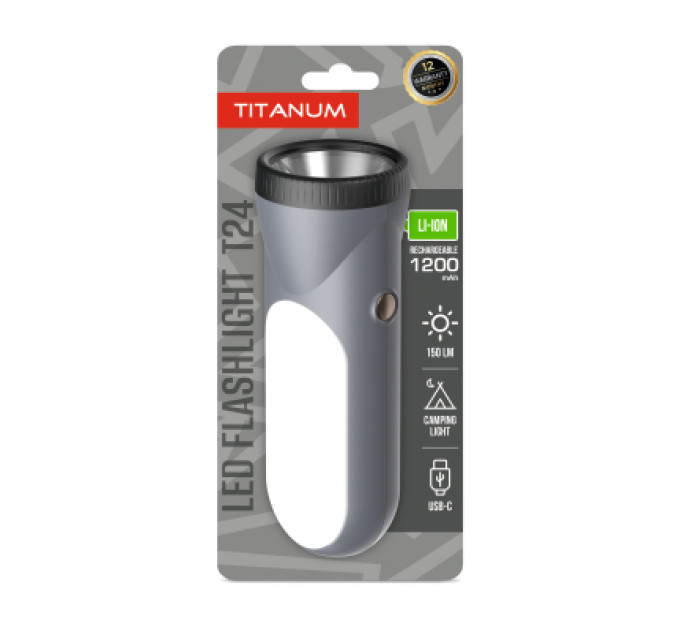 TITANUM Ліхтар TITANUM 150Lm Gray (TLF-T24)