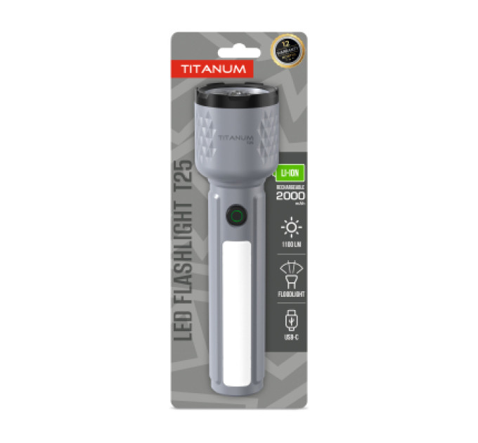 TITANUM Ліхтар TITANUM 1100Lm Gray (TLF-T25)