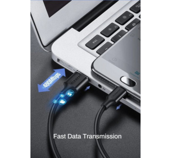 Ugreen Дата кабель USB 2.0 AM to Micro 5P 1.5m US289 (Black) Ugreen (60137)