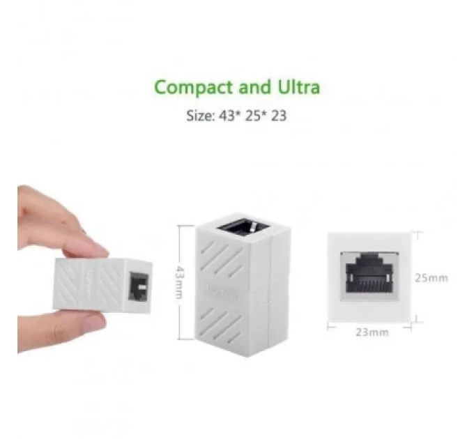 Ugreen Зрощувач RJ45 8P8C White Ugreen (U_20311)