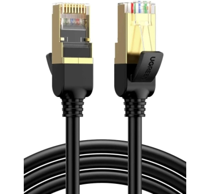 Ugreen Патч-корд 1м, F/FTP cat 7 RJ-45 black Ugreen (U_11268)
