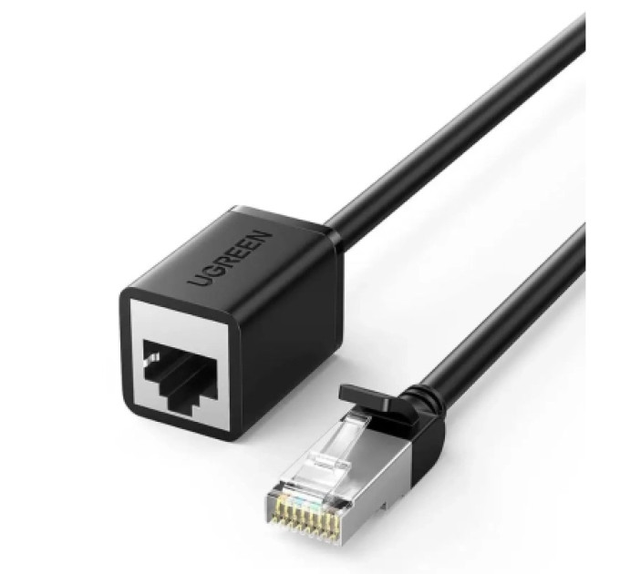 Ugreen Патч-корд 1м, F/UTP cat 6 RJ-45 extension black Ugreen (U_11279)
