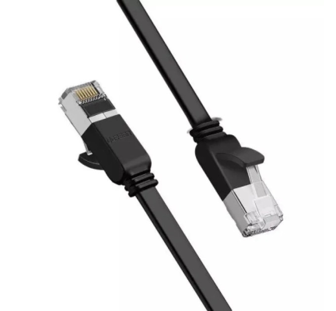 Ugreen Патч-корд 2м, U/UTP cat 6 RJ-45 COPPER black Ugreen (U_50185)