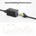 Ugreen Зрощувач RJ45 8P8C White Black Ugreen (U_20390)