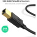 Ugreen Кабель для принтера USB 2.0 AM/BM 1.5m Black Ugreen (10350)