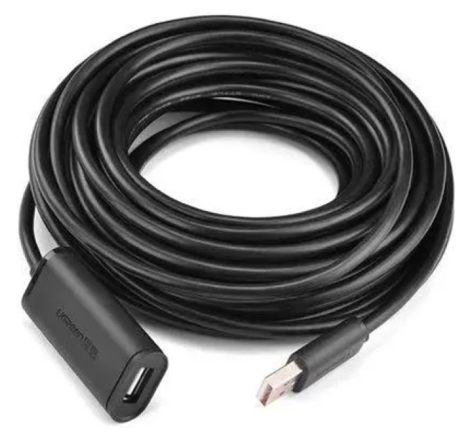 Ugreen Дата кабель USB 2.0 AM to AF 5.0m Active black Ugreen (10319)