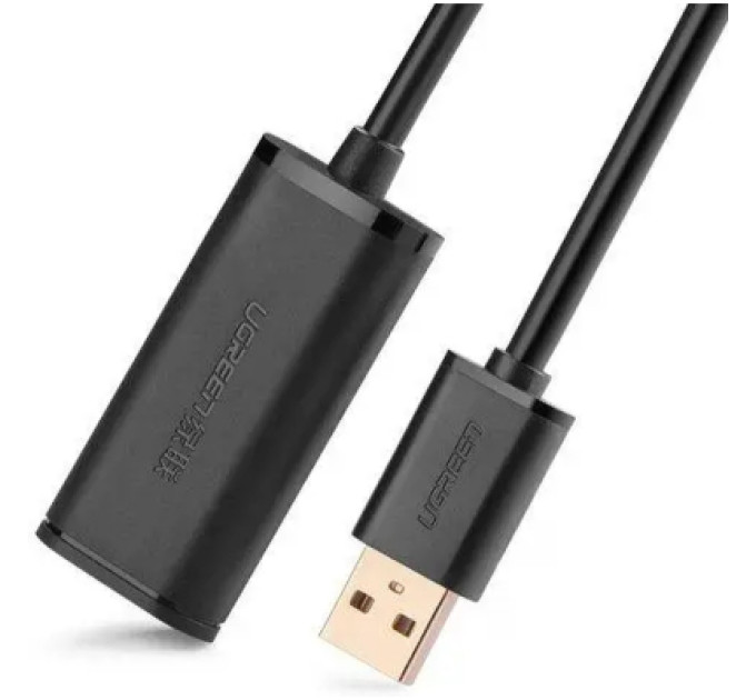 Ugreen Дата кабель USB 2.0 AM to AF 5.0m Active black Ugreen (10319)