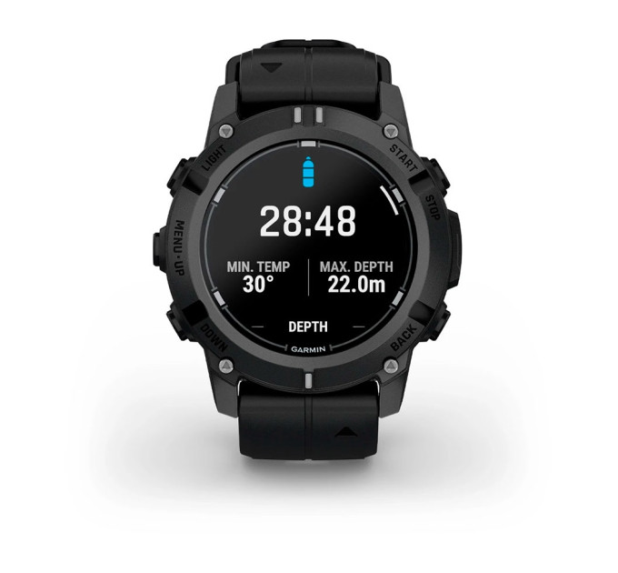 Garmin Смарт-годинник Garmin Descent G2 Black with Black Silicone (010-02986-13)
