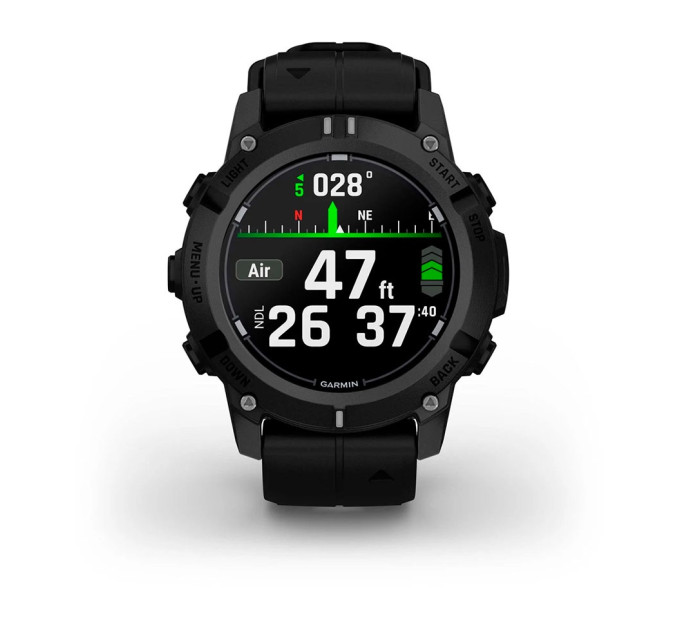 Garmin Смарт-годинник Garmin Descent G2 Black with Black Silicone (010-02986-13)