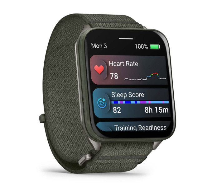 Garmin Смарт-годинник Garmin Venu X1 Moss Titanium with Moss Nylon (010-02980-23)