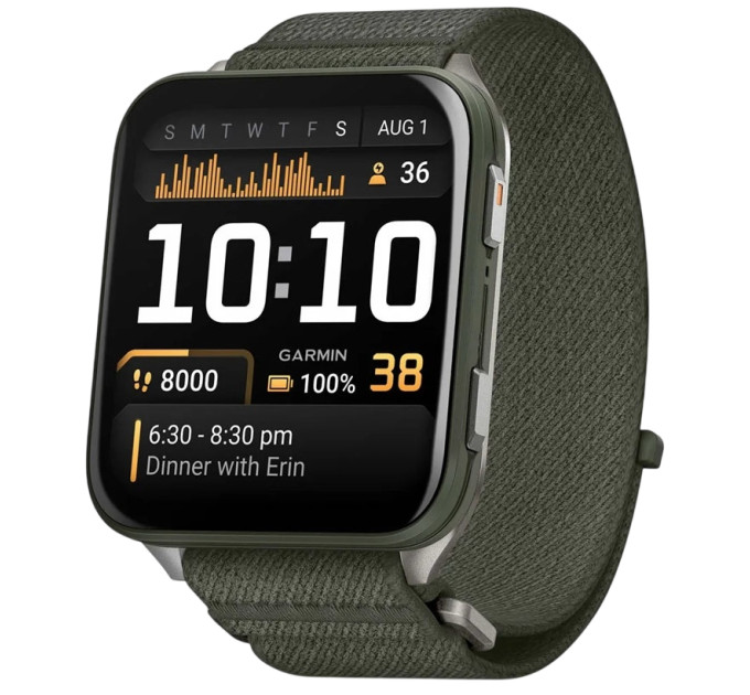 Garmin Смарт-годинник Garmin Venu X1 Moss Titanium with Moss Nylon (010-02980-23)
