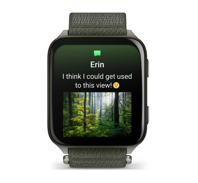 Garmin Смарт-годинник Garmin Venu X1 Moss Titanium with Moss Nylon (010-02980-23)