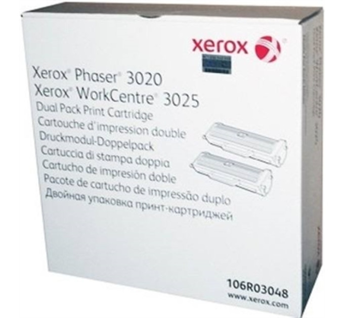 XEROX CHANNELS supplies Картридж Xerox Phaser 3020/WC3025 Dual Pack (3K)