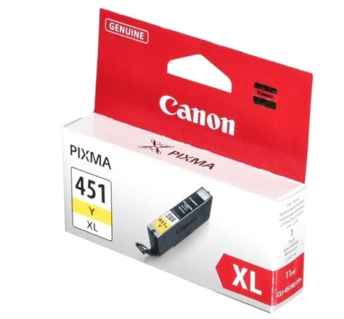 CANON supplies Картридж струменевий Canon CLI-451Y XL (Yellow) PIXMA MG5440/MG6340